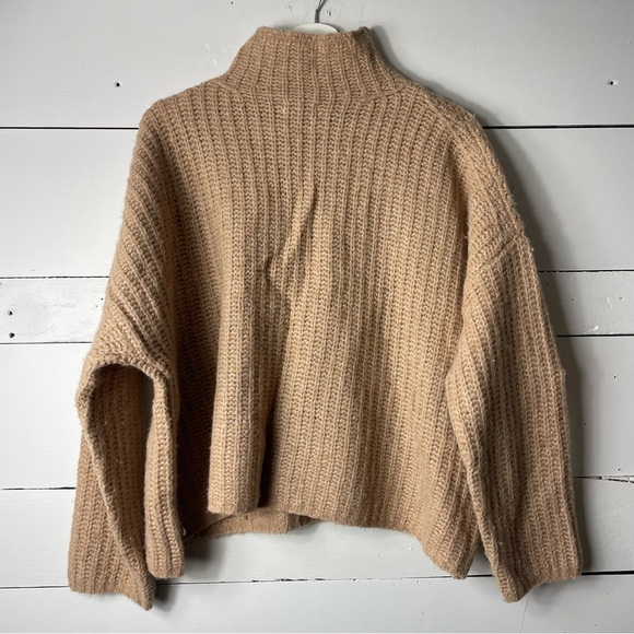 ST. CLOUD LABEL Merino/Alpaca Blend Turtleneck Sweater Size Large - Picture 2 of 6